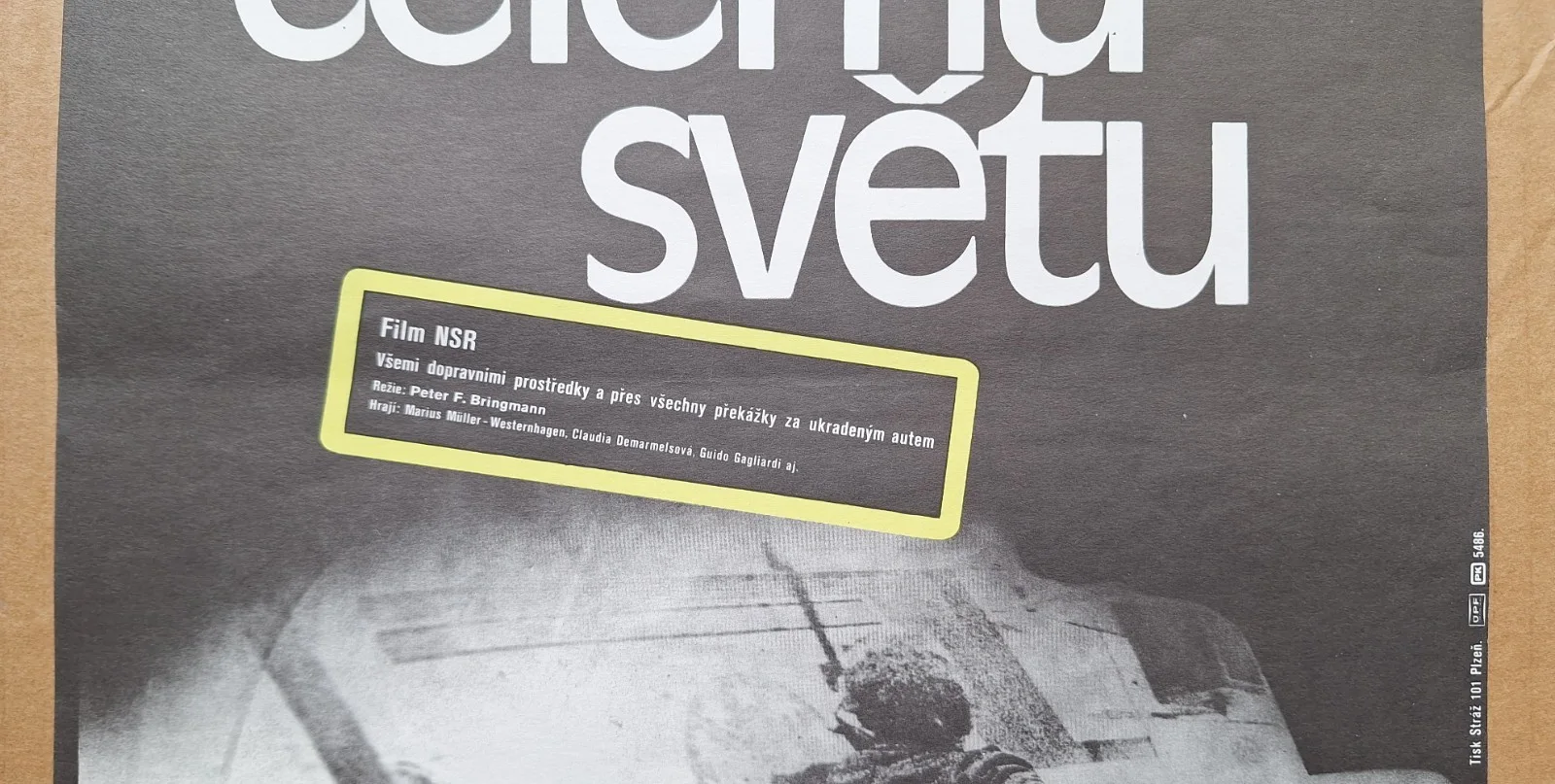 THEO AGAINST THE REST OF THE WORLD, ORIGINAL A3 CZECH MOVIE POSTER, JAN WEBER, изображение 2