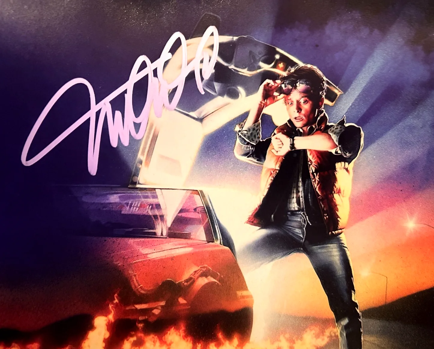 Michael J. Fox — Michael J. Fox Signed 8x10" Marty McFly Original Authentic Autograph w/COA, image 3