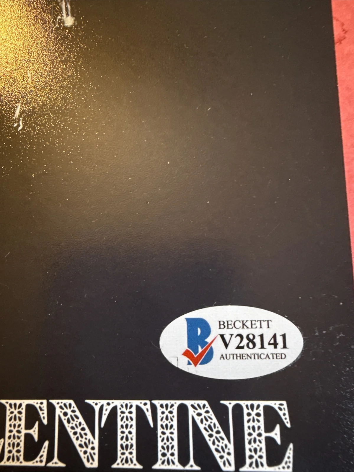 Peter Cowper — My Bloody Valentine 8x10 signed Peter Cowper Beckett COA The Miner Horror, изображение 2