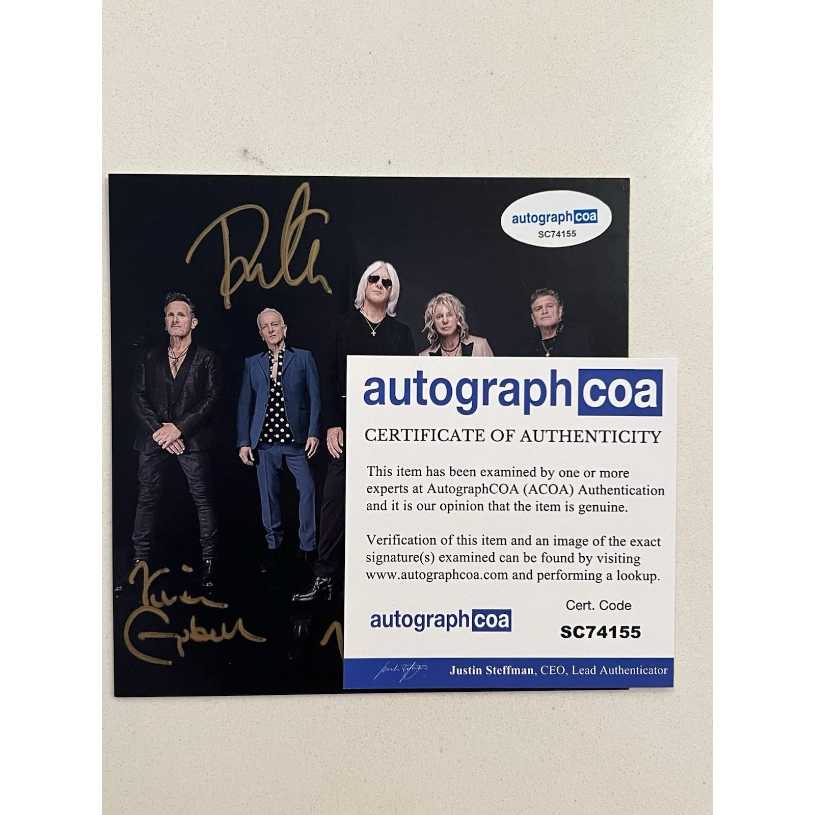 Def Leppard SIGNED Drastic Symphonies CD Autographed ACOA Authenticated #17, image 5