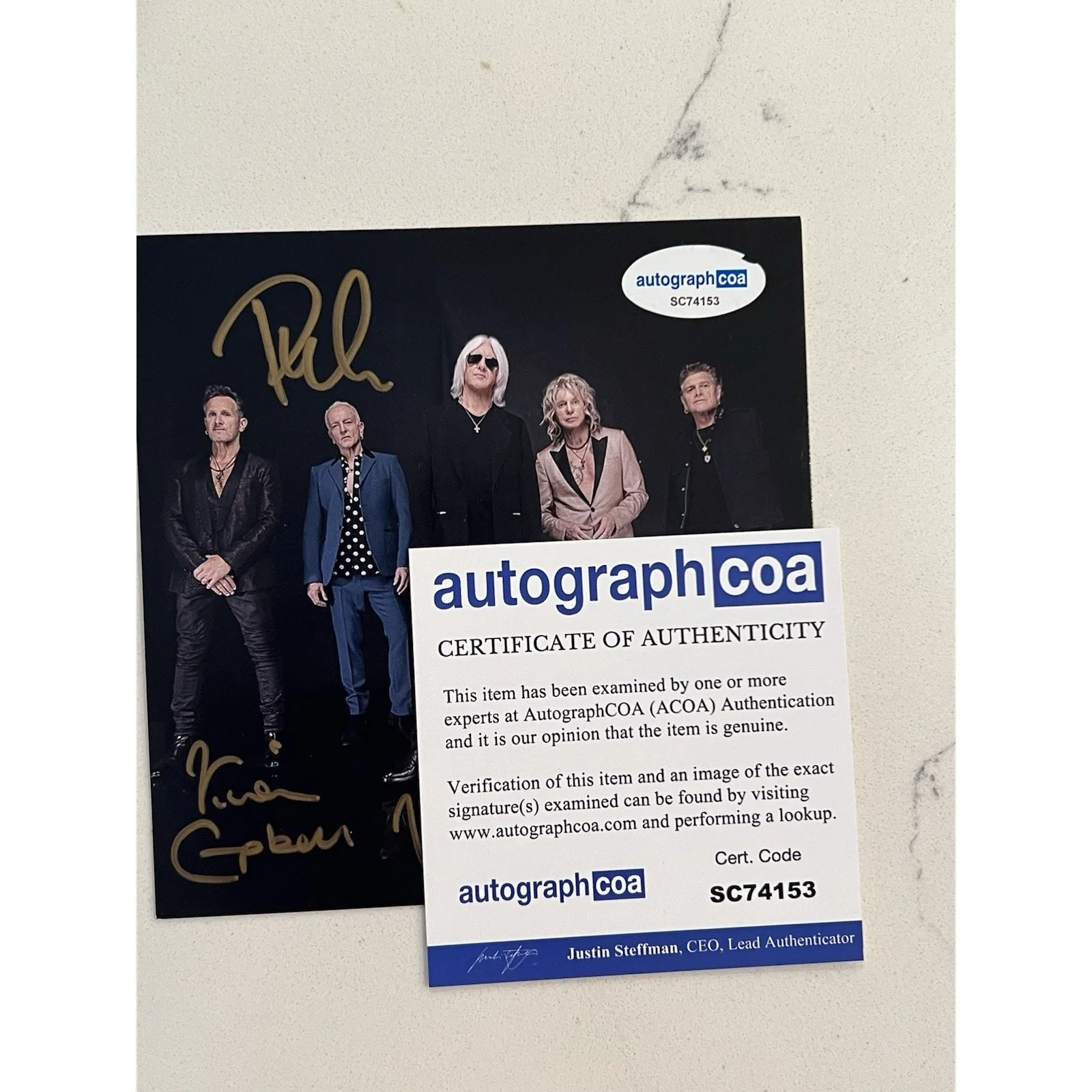 Def Leppard SIGNED Drastic Symphonies CD Autographed ACOA Authenticated #19, image 4