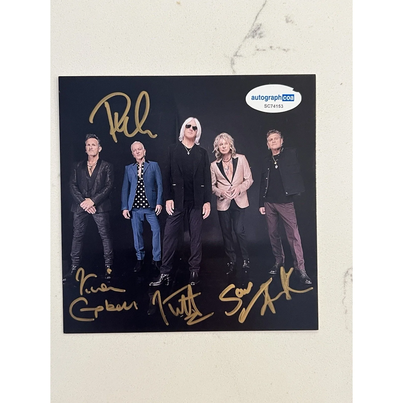 Def Leppard SIGNED Drastic Symphonies CD Autographed ACOA Authenticated #19, image 5