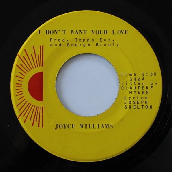 Joyce Williams - Don't Want Your Love / Confirmed Truth (7-inch Vinyl), image 3