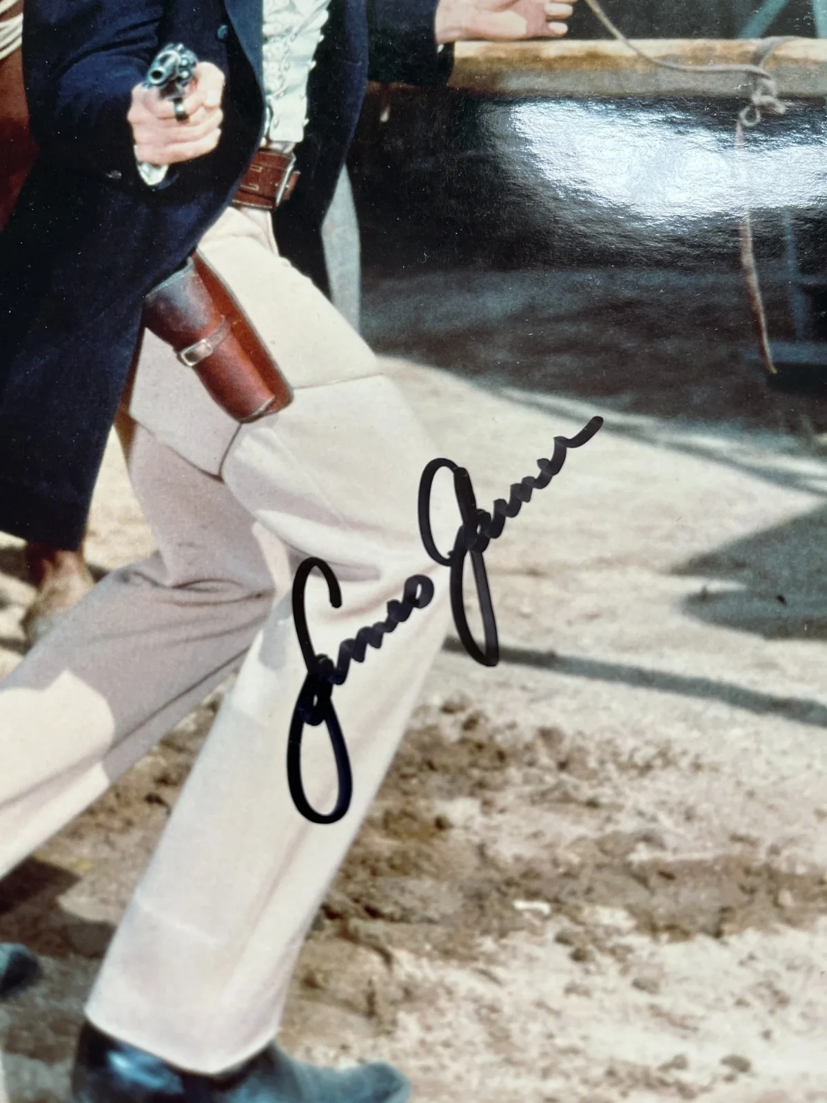 James Garner Maverick Autographed Signed 8x10 Color Photo with COA, image 4