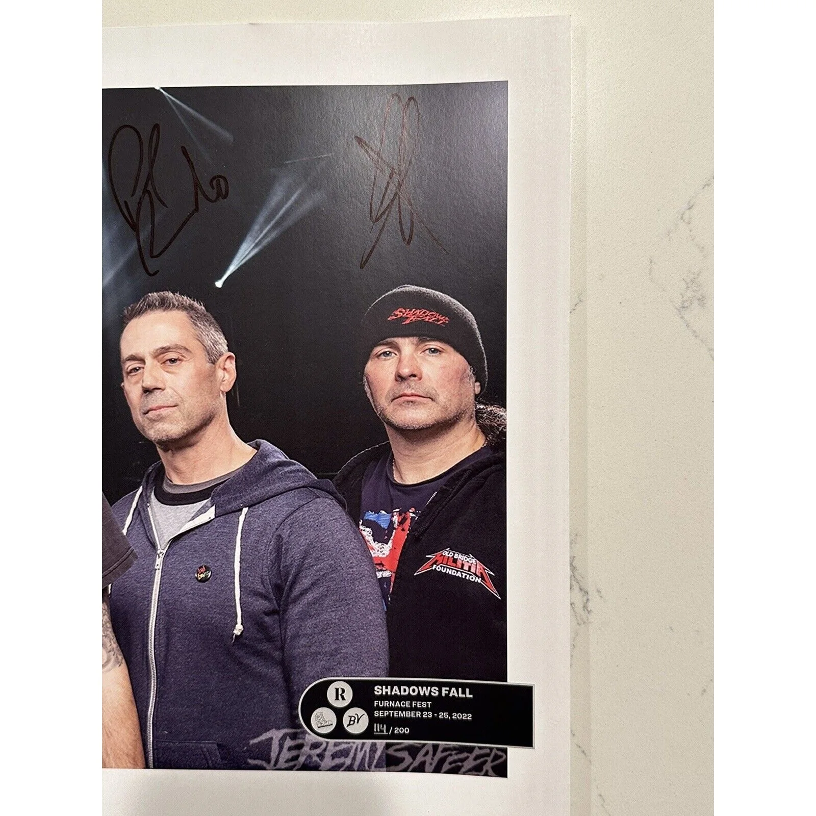 SHADOWS FALL x FURNACE FEST 2022 LIMITED EDITON SIGNED POSTER AUTOGRAPH 114/200, image 5