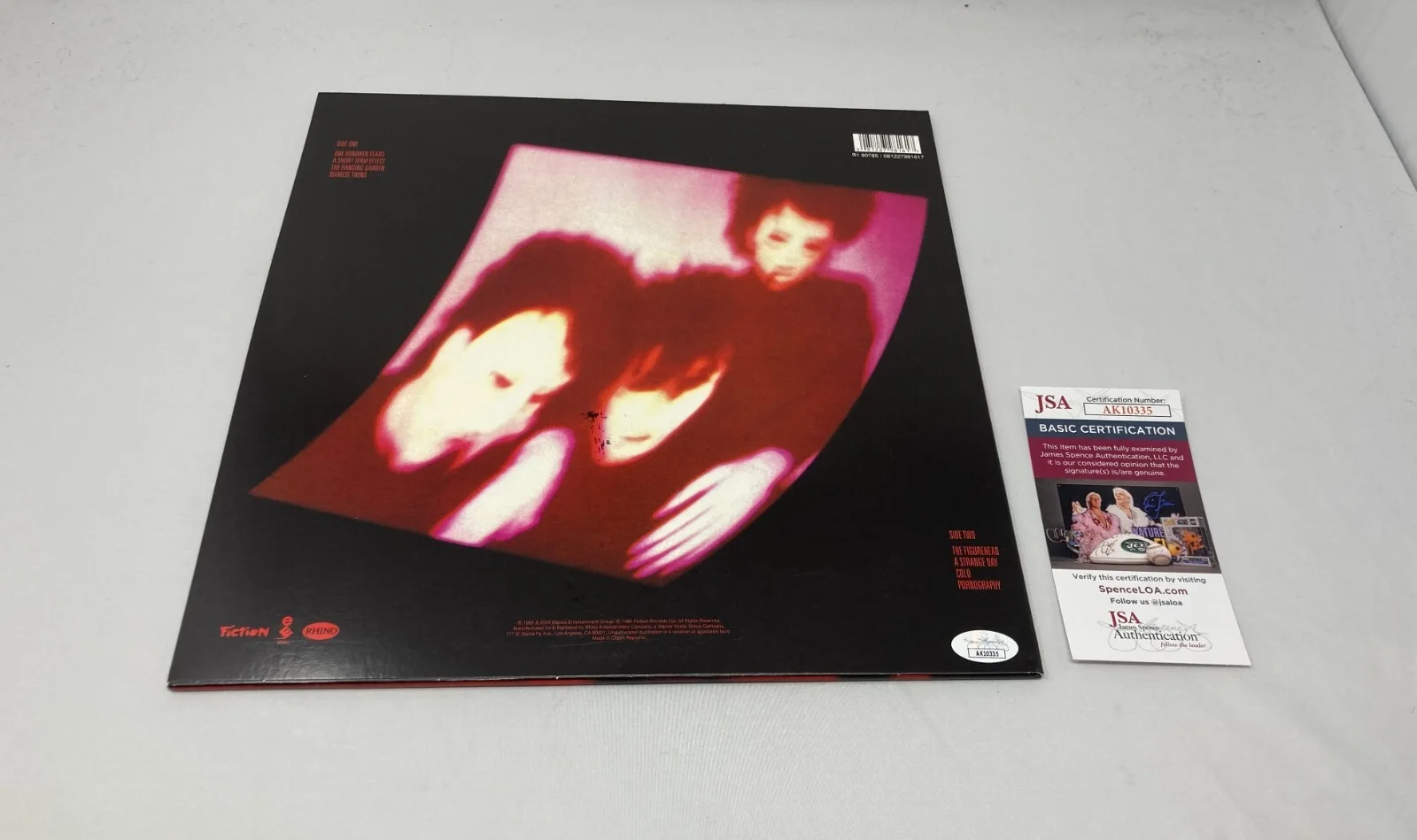 Robert Smith & Simon Gallup signed The Cure Pornography Album JSA COA, изображение 2