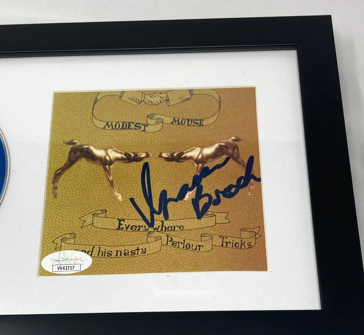 Isaac Brock of Modest Mouse signed Everywhere Nasty Parlour CD Cover JSA COA, image 2