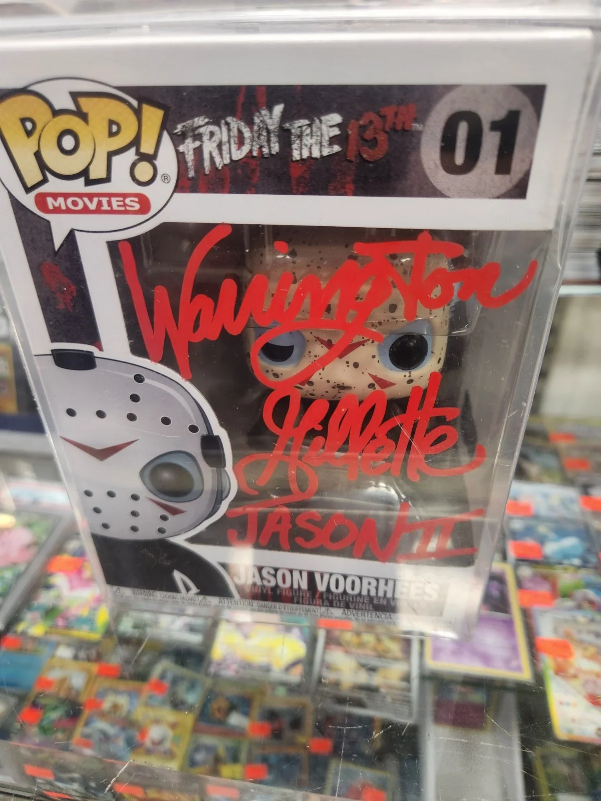 Michael Myers & Jason Voorhees Signed Funko Lot/2 OC Cert Pop Protector, изображение 5