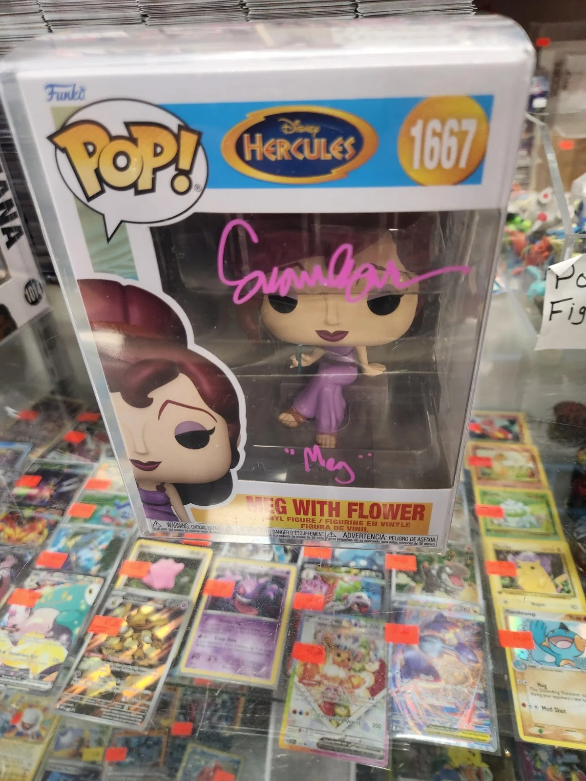Disney Signed Funko Lot/2 Tiana & Meg (Hercules) OC Cert Pop Protector Princess, изображение 4