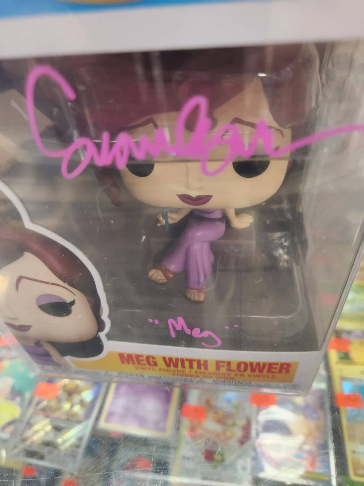 Disney Signed Funko Lot/2 Tiana & Meg (Hercules) OC Cert Pop Protector Princess, изображение 5