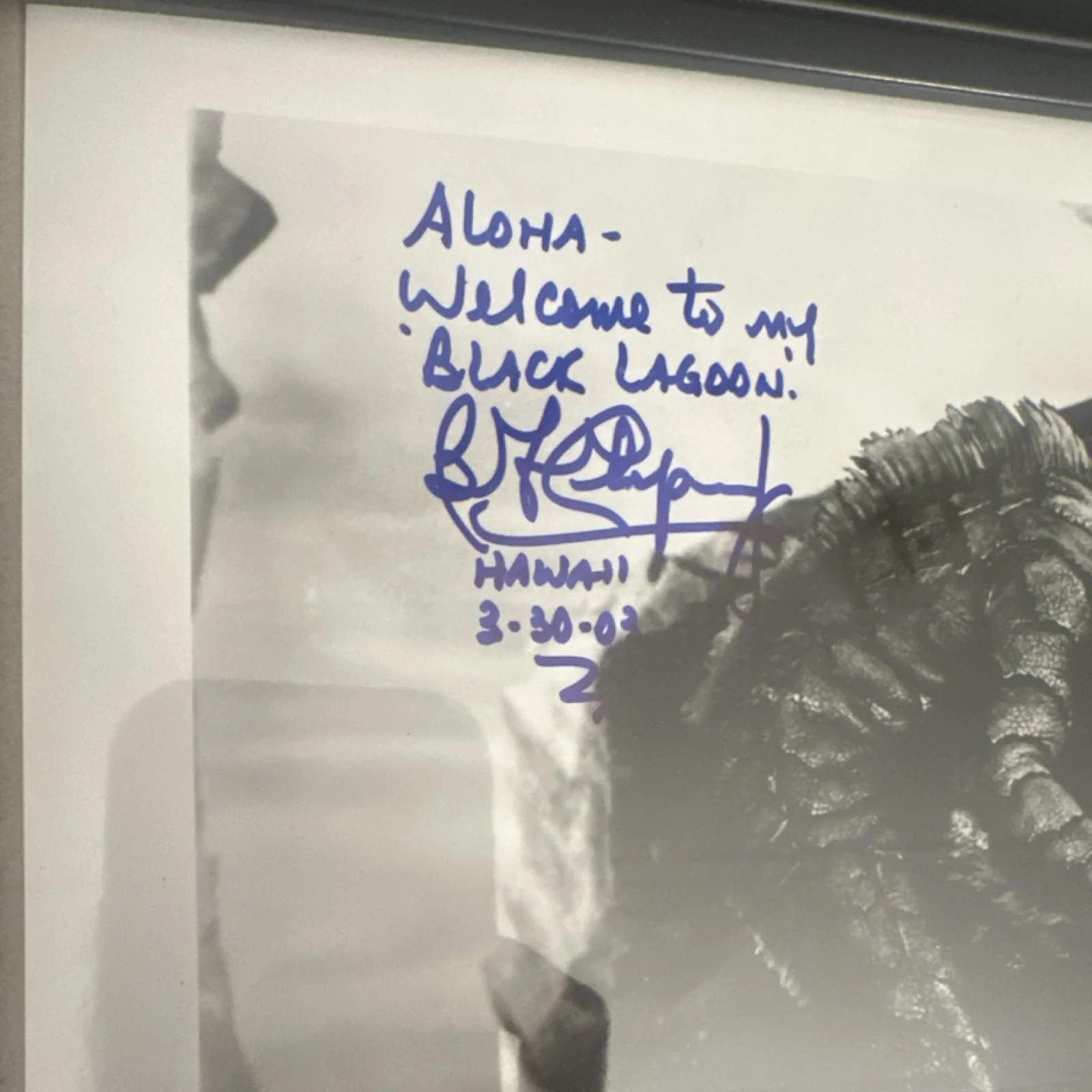 Julie Adams, Ben Chapman — 1954 Creature from Black Lagoon Original Signed Photo Julie Adams Ben Chapman, image 2