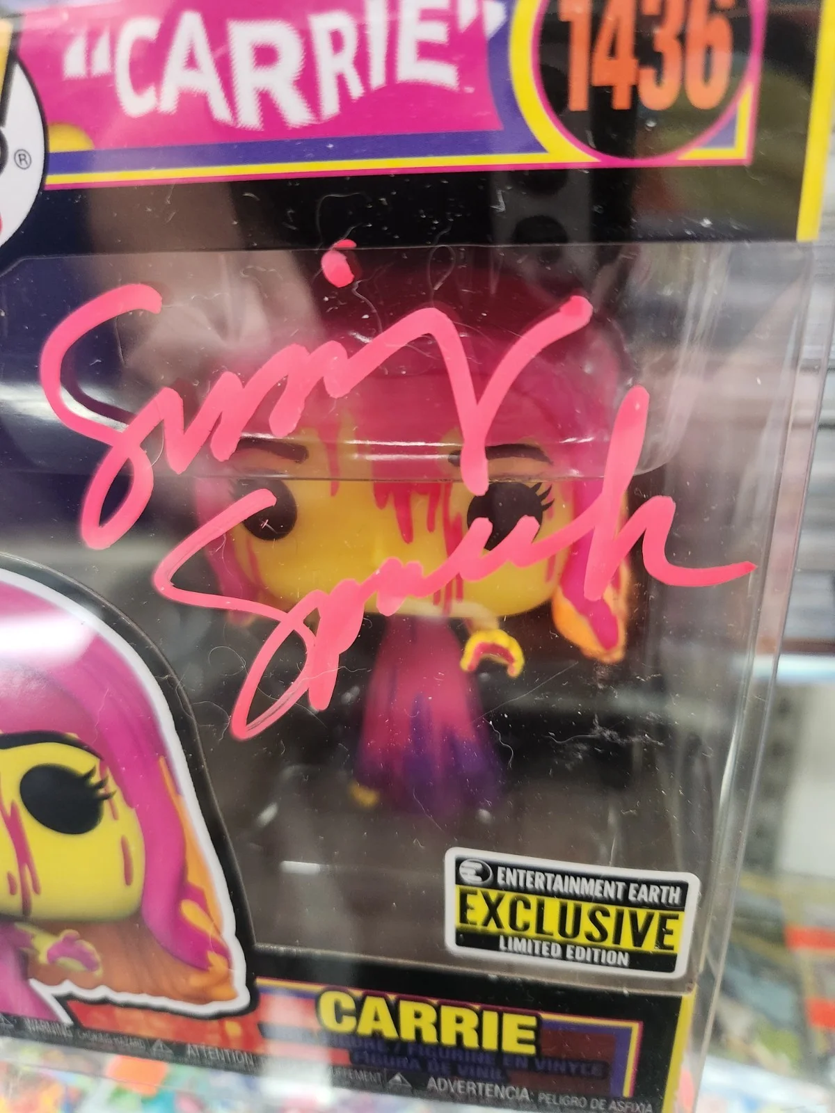 Sissy Spacek Carrie Signed Funko Limited signing #31/50 OC Cert Pop Protector, изображение 2