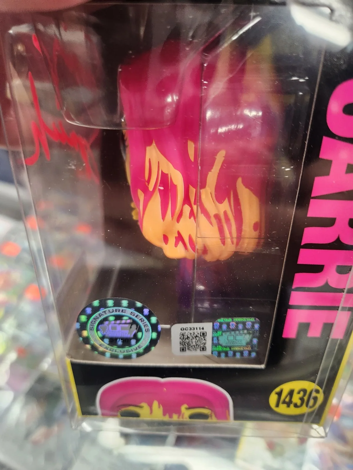 Sissy Spacek Carrie Signed Funko Limited signing #31/50 OC Cert Pop Protector, изображение 3