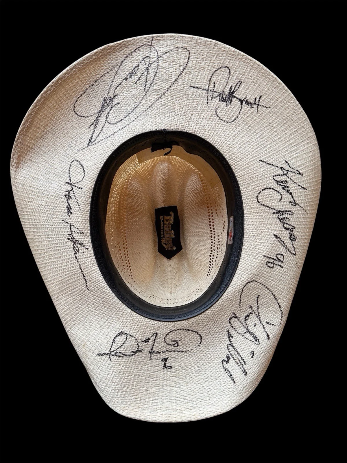 Kenny Chesney + 16 Autographed Bailey Cowboy Hat 1990’s County Music Stars SAS, изображение 3