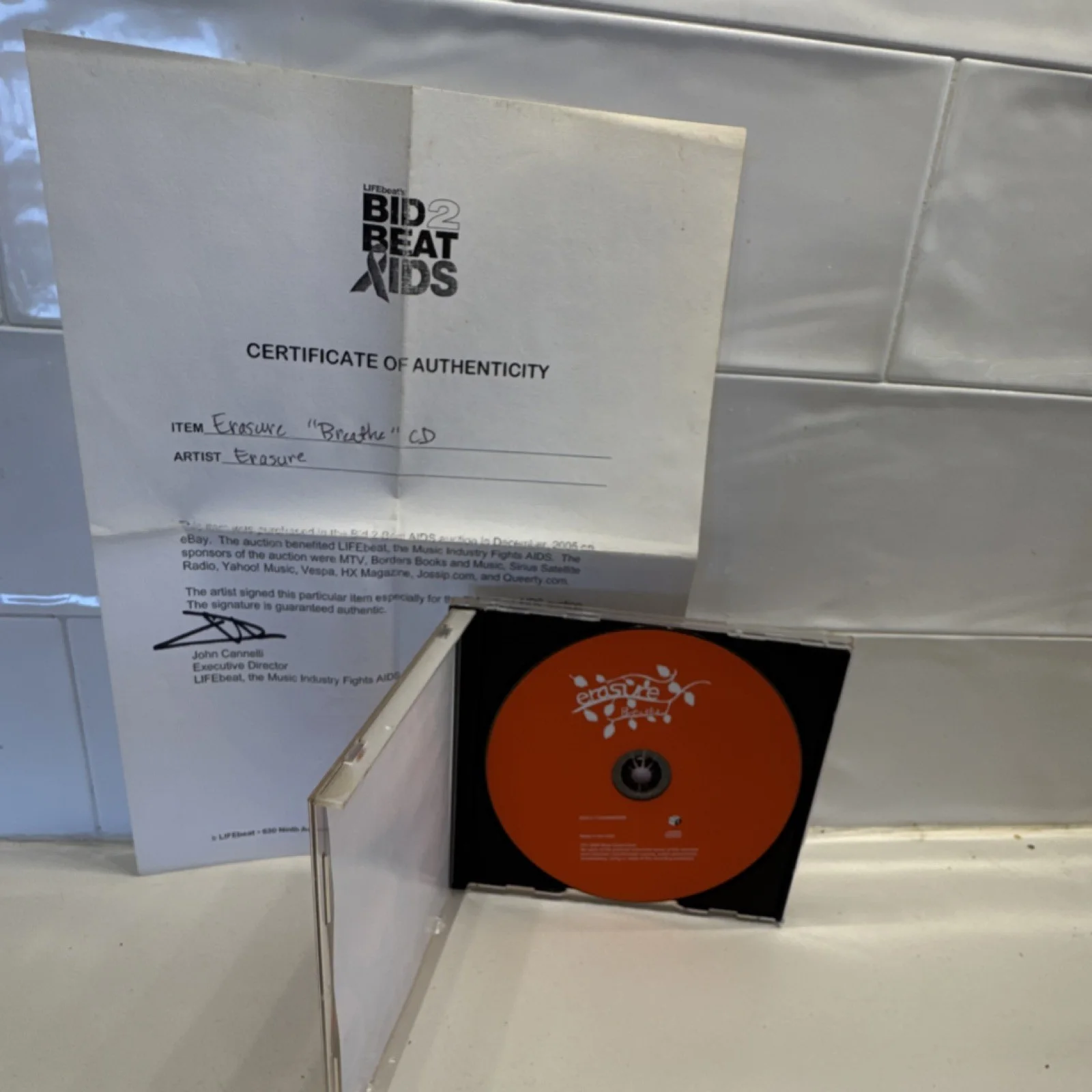 Erasure Signed Original CD & Booklet Autographed Music Collectible, изображение 2