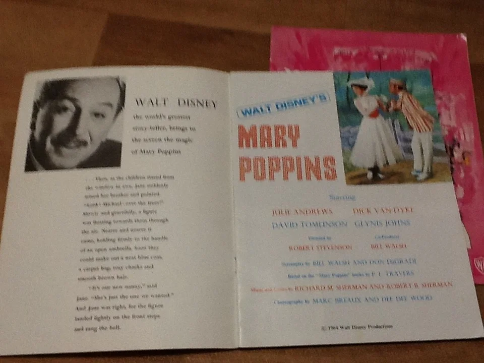 2 X 1964 SOUVENIR BROCHURES MARY POPPINS+ MY FAIR LADY- FREEPOST UK, изображение 2
