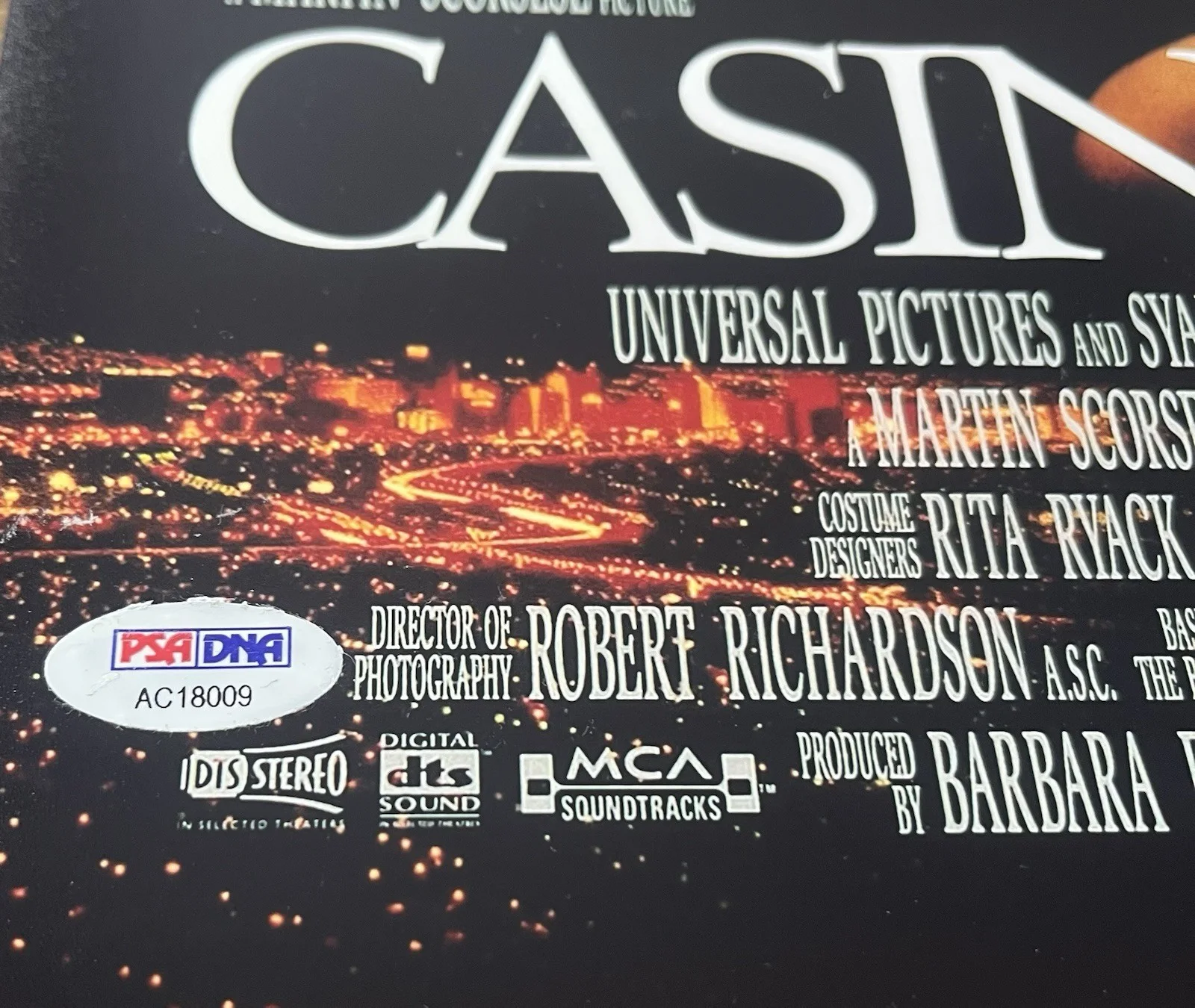 Nicholas Pileggi — Nicholas Pileggi Signed 11 x 17 Photo W/ Coa - Casino- PSA -, image 2