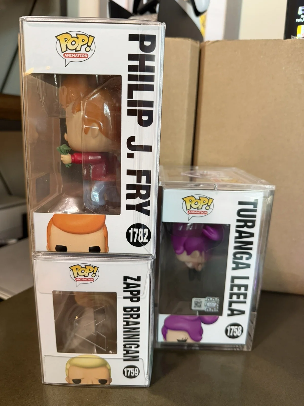 Katey Sagal — (3) Futurama Funko Lot - Leela #1758 (Signed) Katey Segal, Zapp #1759, Fry #1782, изображение 2