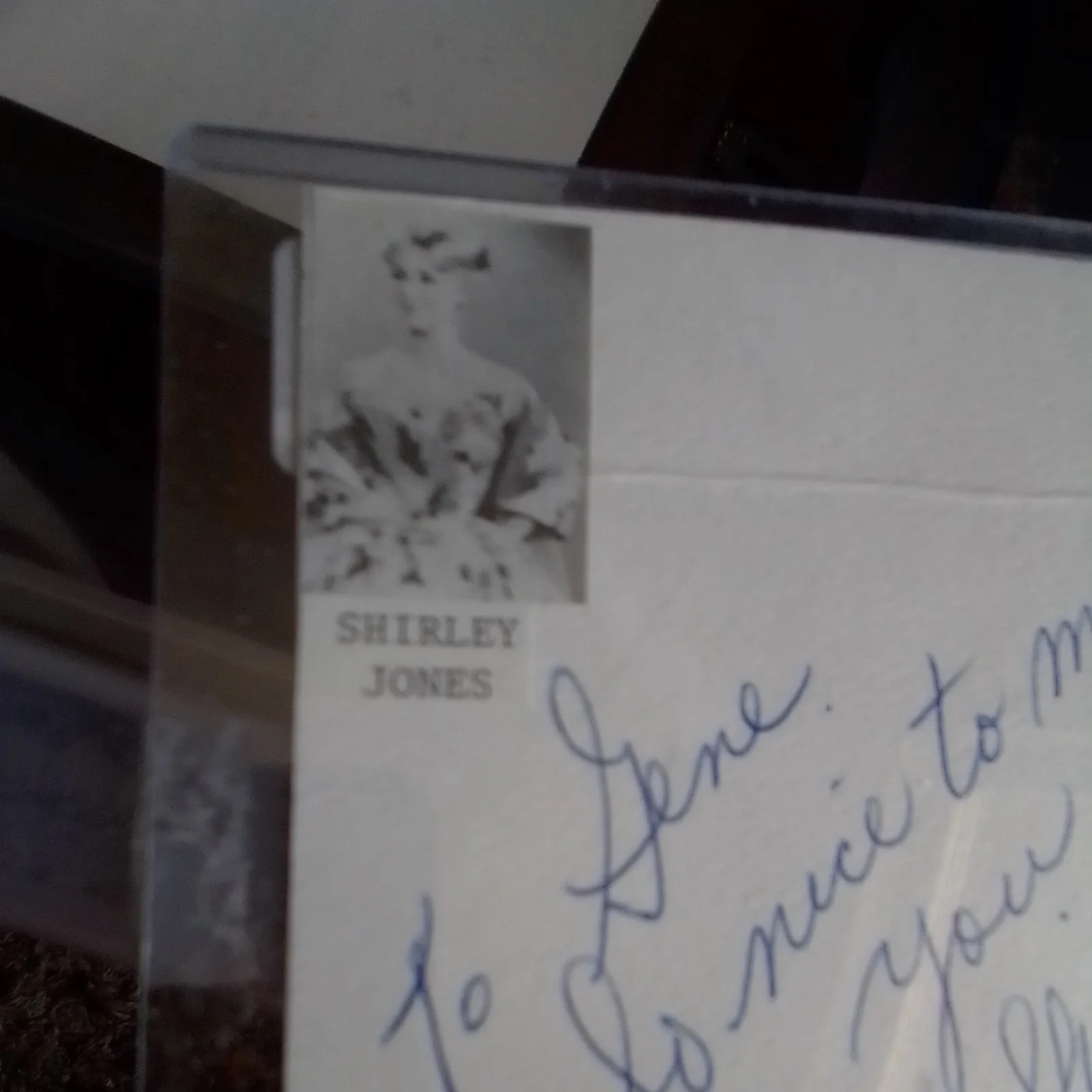 Shirley Jones Elmer Gantry Actress Autographed Signed Index Card AMCo COA 27822, image 3