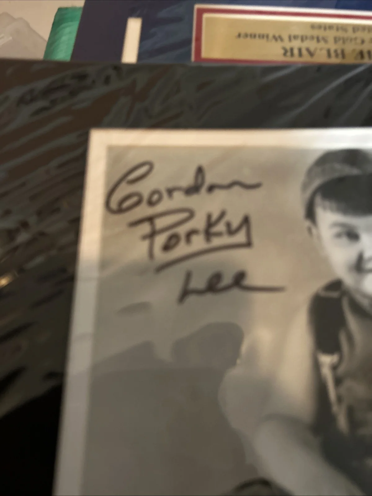 Gordon Porky Lee Little Rascals signed B&W photo AUTHENTICATED, изображение 3