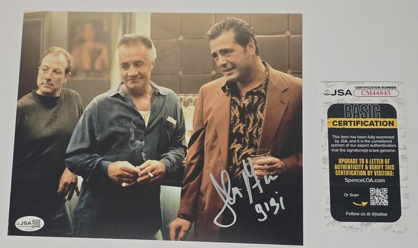 John Fiore — John Fiore The Sopranos Authentic Signed Autographed 8x10 Photo Gigi W/JSA