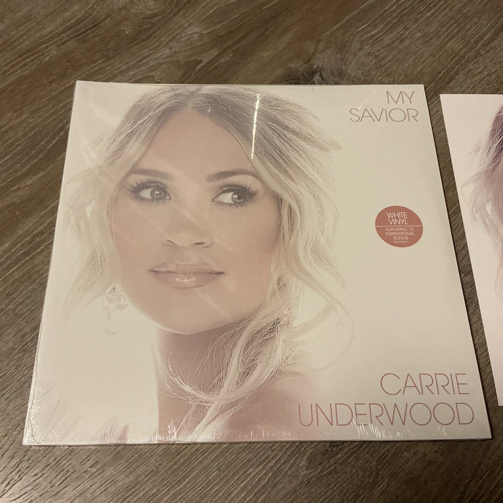 Carrie Underwood Signed Autograph Photo Art Card & My Savior White Vinyl Sealed, изображение 3