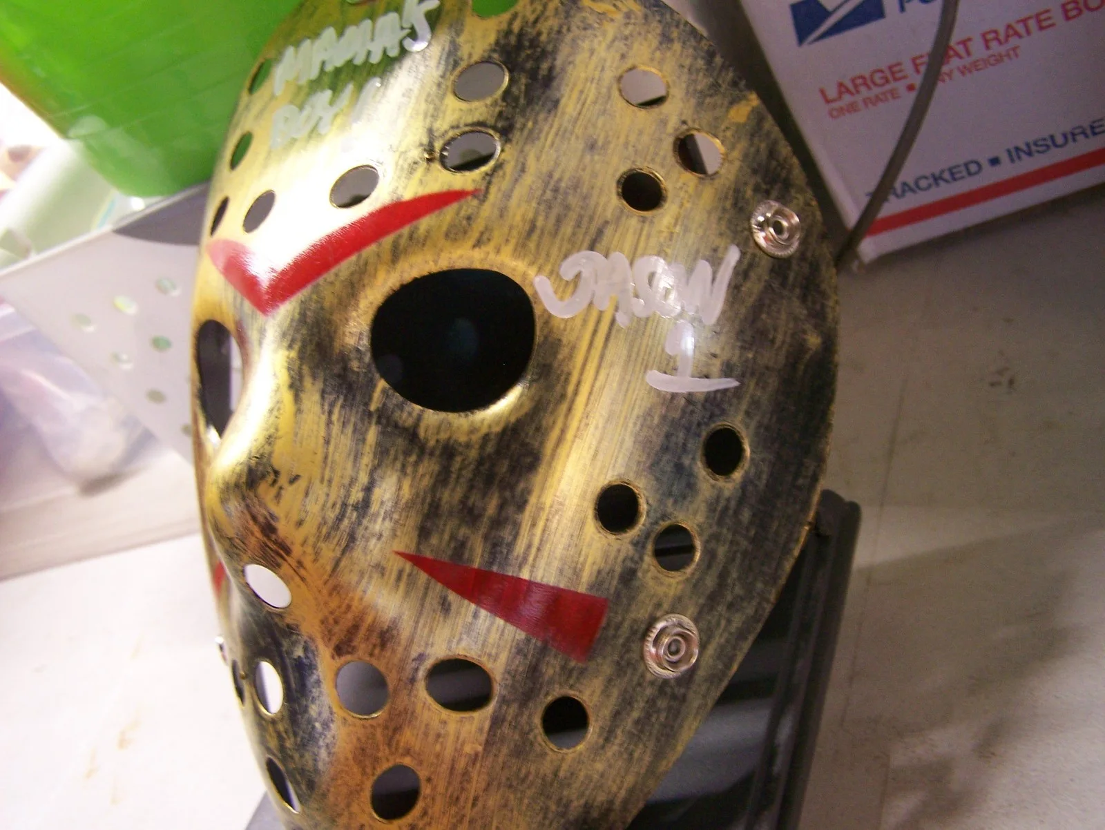 Ari Lehman — Ari Lehman Autographed Friday The 13th Mama's Boy! Mask, image 3