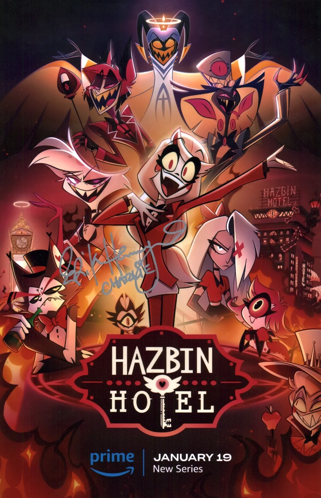 Erika Henningsen — Erika Henningsen Hazbin Hotel 11x14 Photo Signed