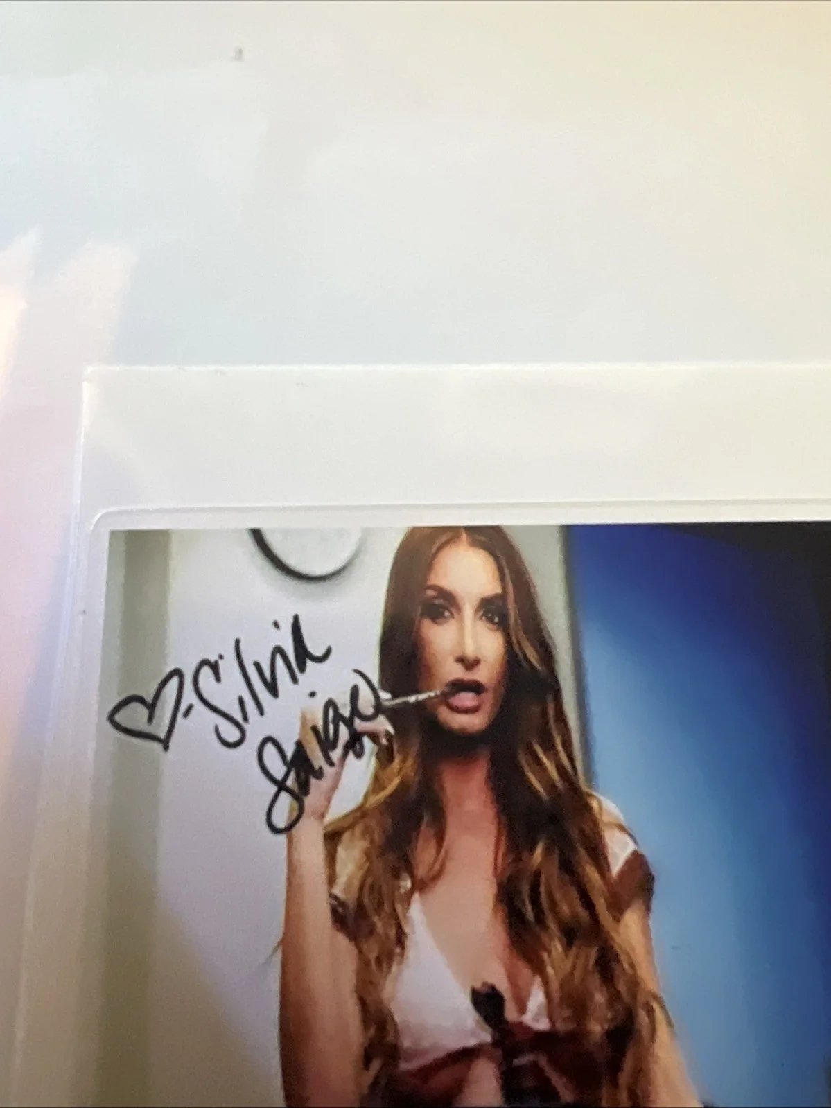 Silvia Saige SUPER SEXY Autographed Signed PORN STAR 3x2 Sticker, изображение 3