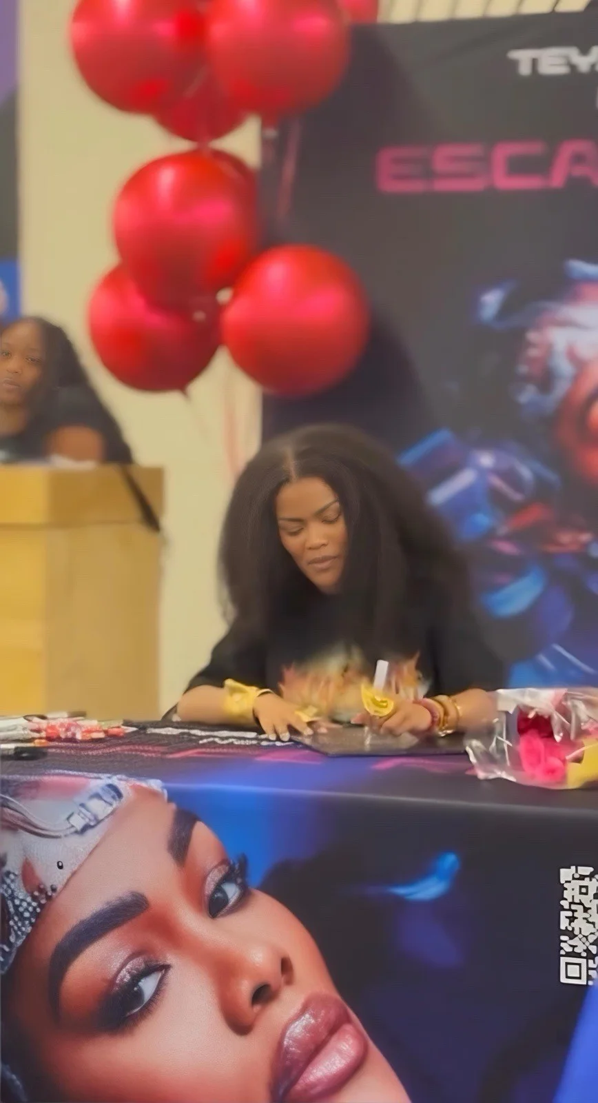 Teyana Taylor Escape Room 2LP Vinyl Signed Autographed JSA COA, изображение 4