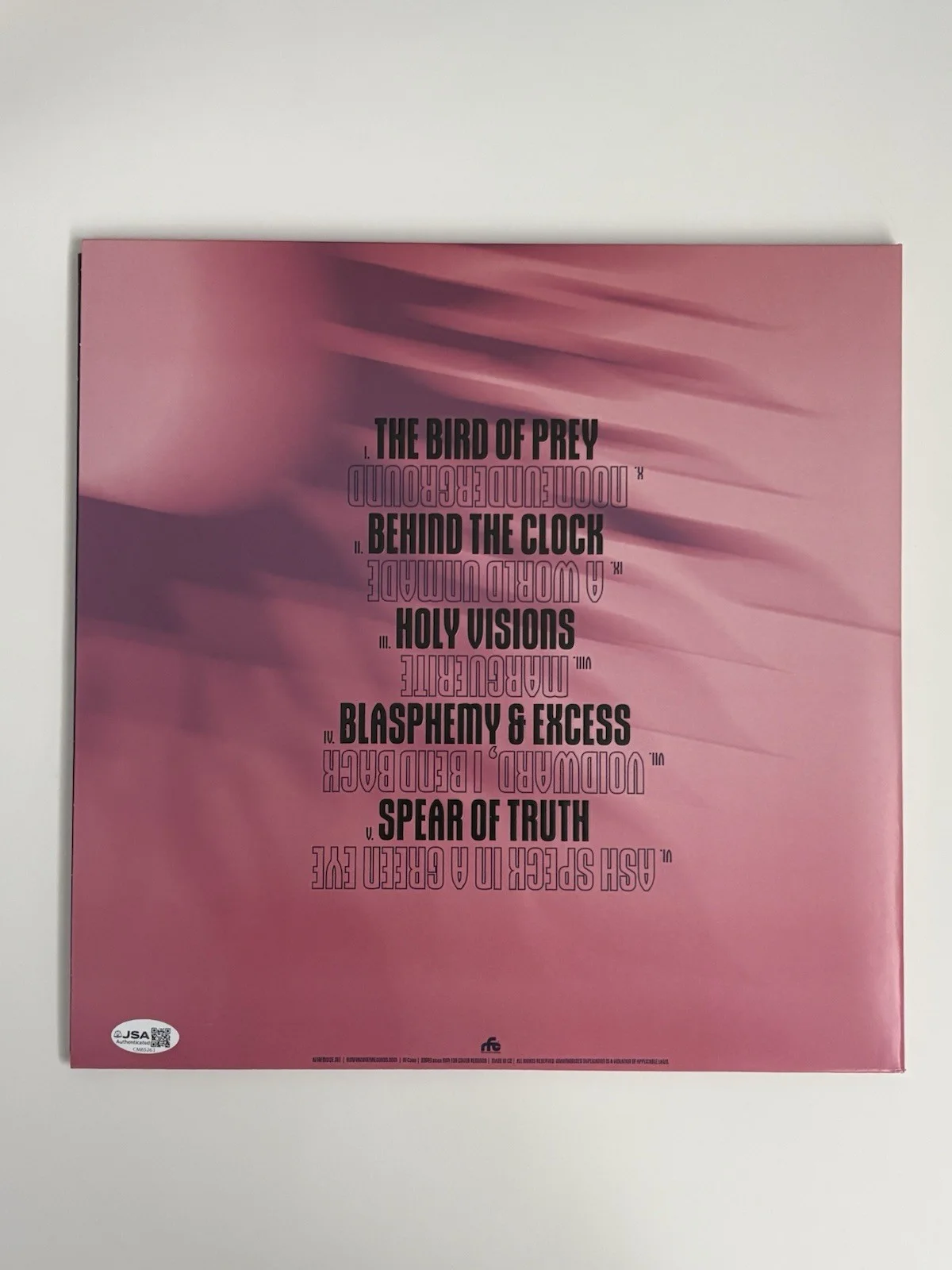 AFI Silver Bleeds The Black Sun LP Vinyl Signed Autographed JSA COA, image 2