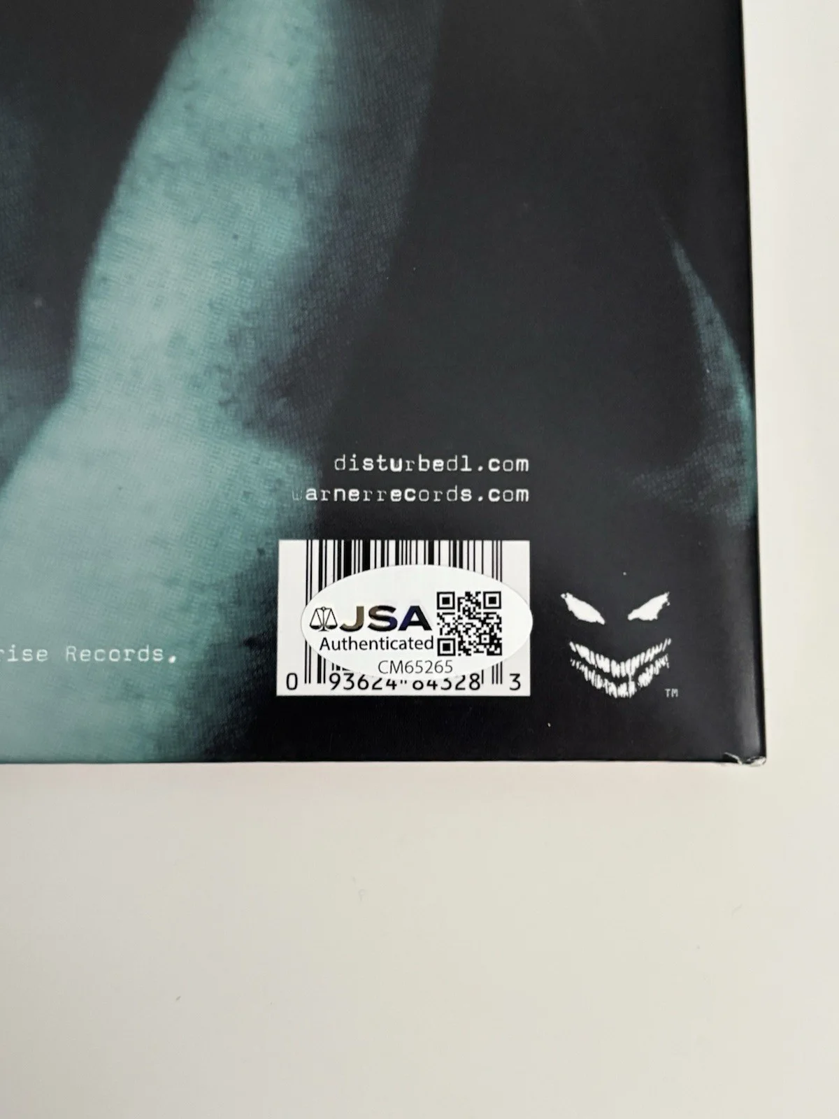 Disturbed The Sickness LP Green Vinyl Signed Autographed JSA COA, image 3