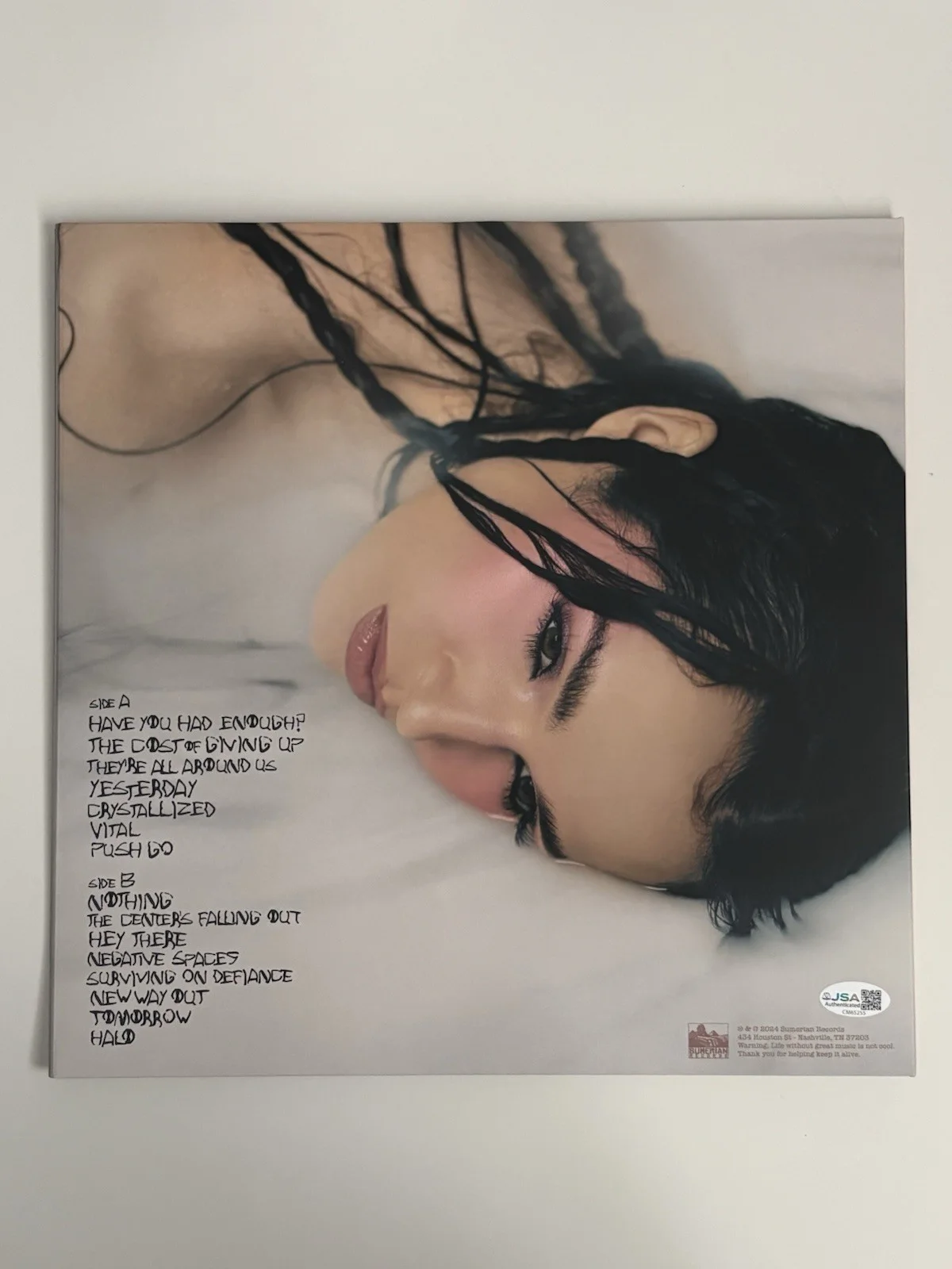 Poppy Negative Spaces LP Zoetrope Vinyl Signed Autographed JSA COA, изображение 3
