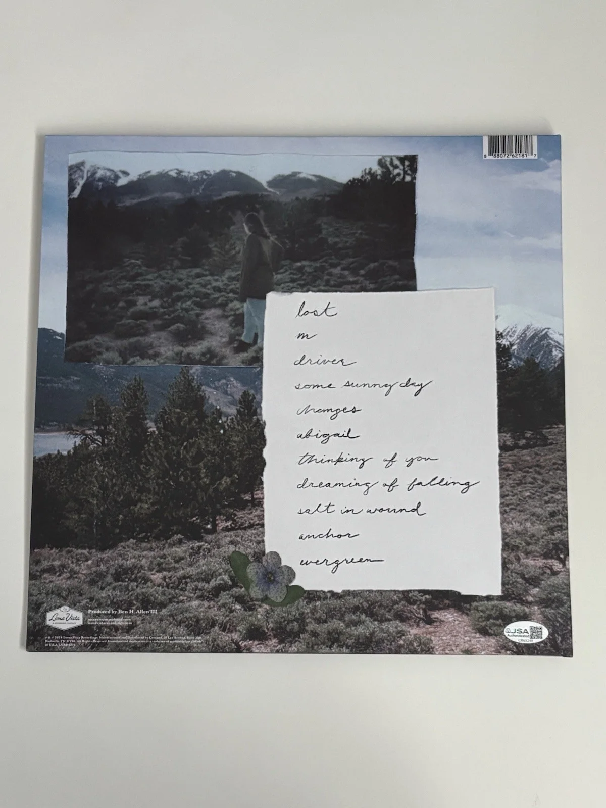 Soccer Mommy Evergreen LP Vinyl Signed Autographed JSA COA, изображение 2