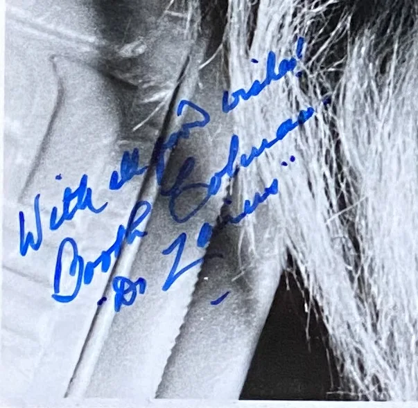 Booth Colman — Booth Colman signed 10X8 Planet of the Apes Photo Wood Framed Glass Dr. Zaius, изображение 3
