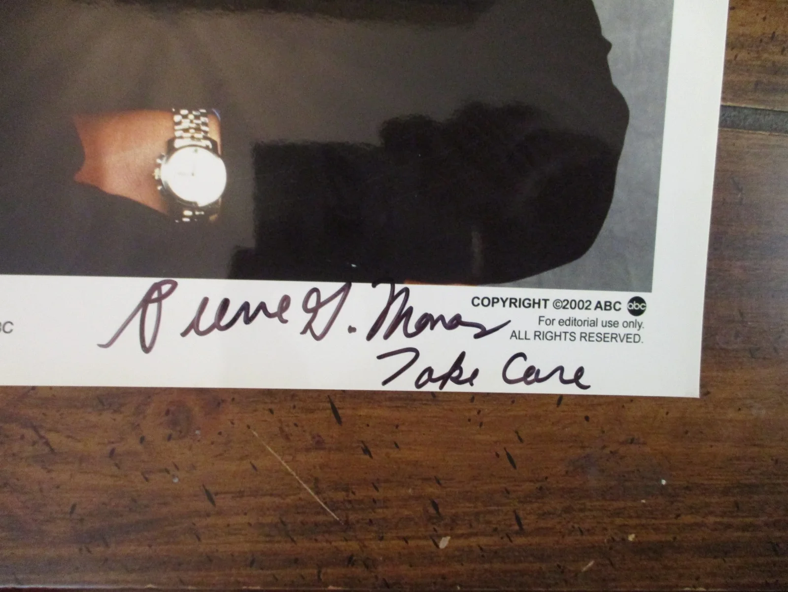 PIERRE THOMAS (ABC News-Won 2 Emmy Awards) Signed 8 x 10 Glossy Color Photo, изображение 2