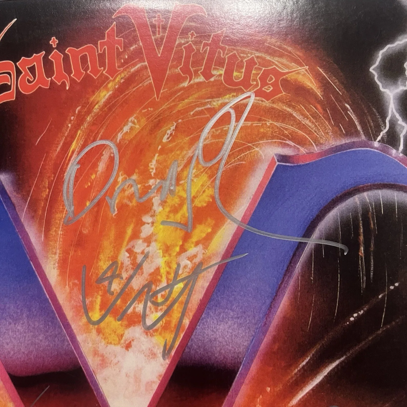 Saint Vitus Signed Autographed V Vinyl Album Wino, image 4