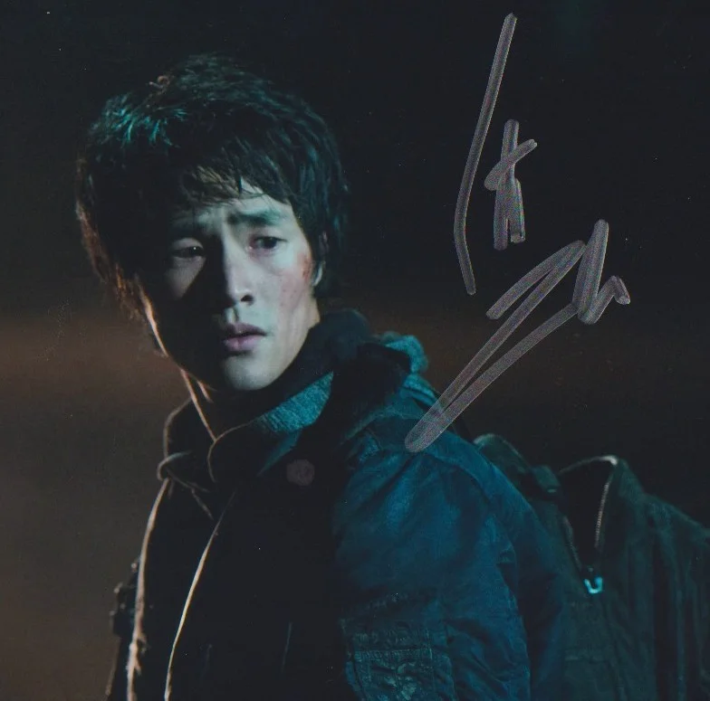 CHRISTOPHER LARKIN hand-signed THE 100 HUNDRED 8x10 color closeup w/ UACC RD COA, изображение 2