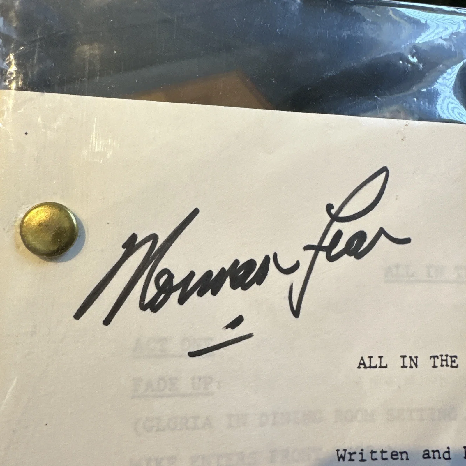 All In The Family Norman Lear Autographed Copy Signed Rare, image 3