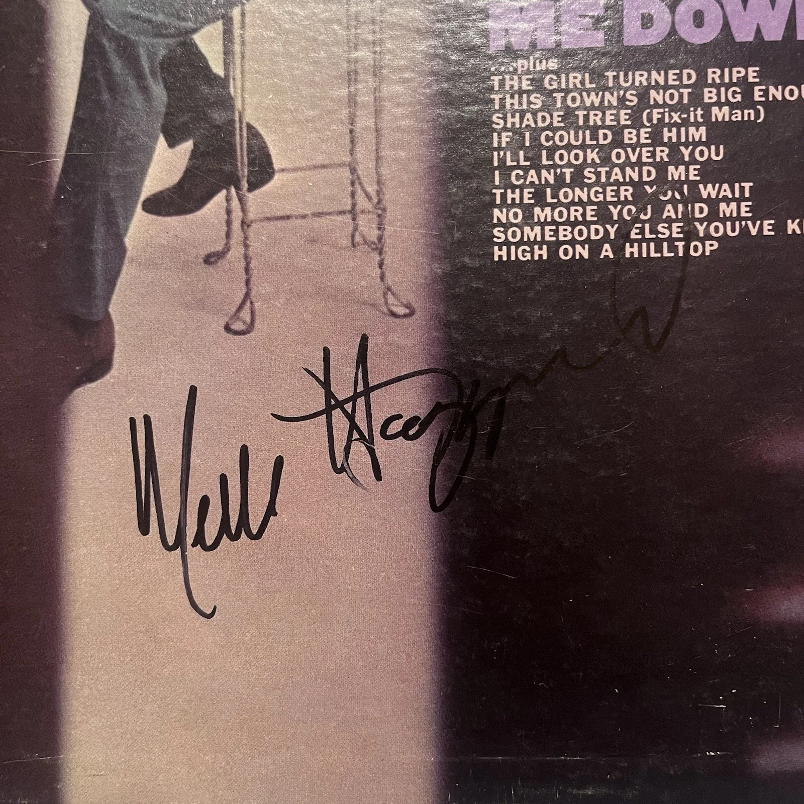Merle Haggard And The Strangers Swinging Doors Signed Autographed Vinyl Album, image 2