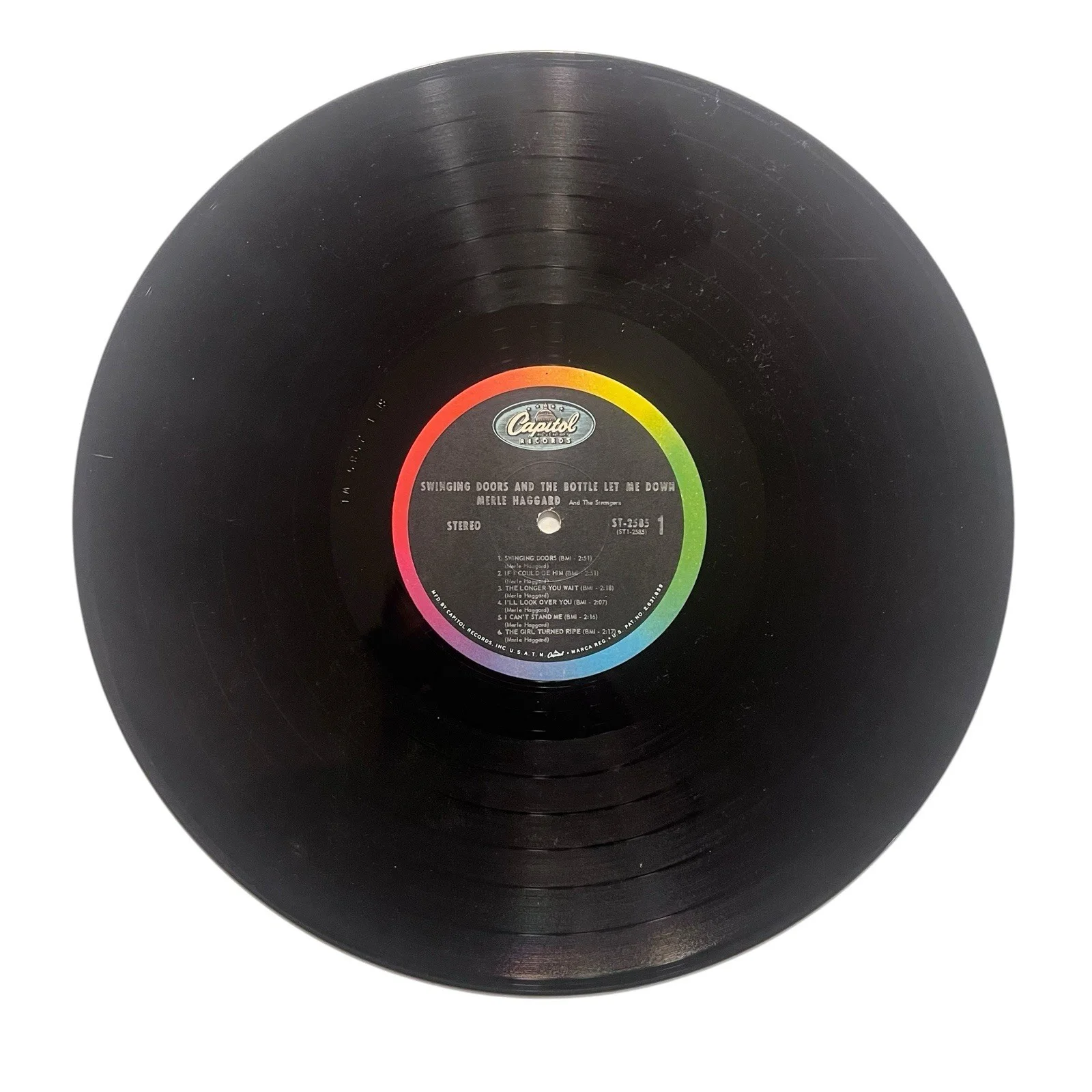 Merle Haggard And The Strangers Swinging Doors Signed Autographed Vinyl Album, image 4