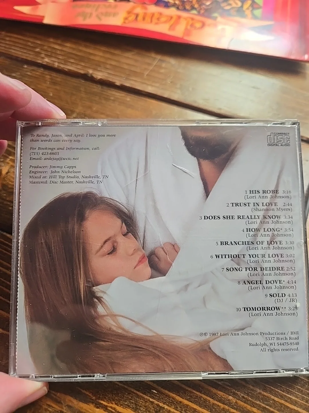Lori Ann Johnson His robe Autographed Cd, image 5