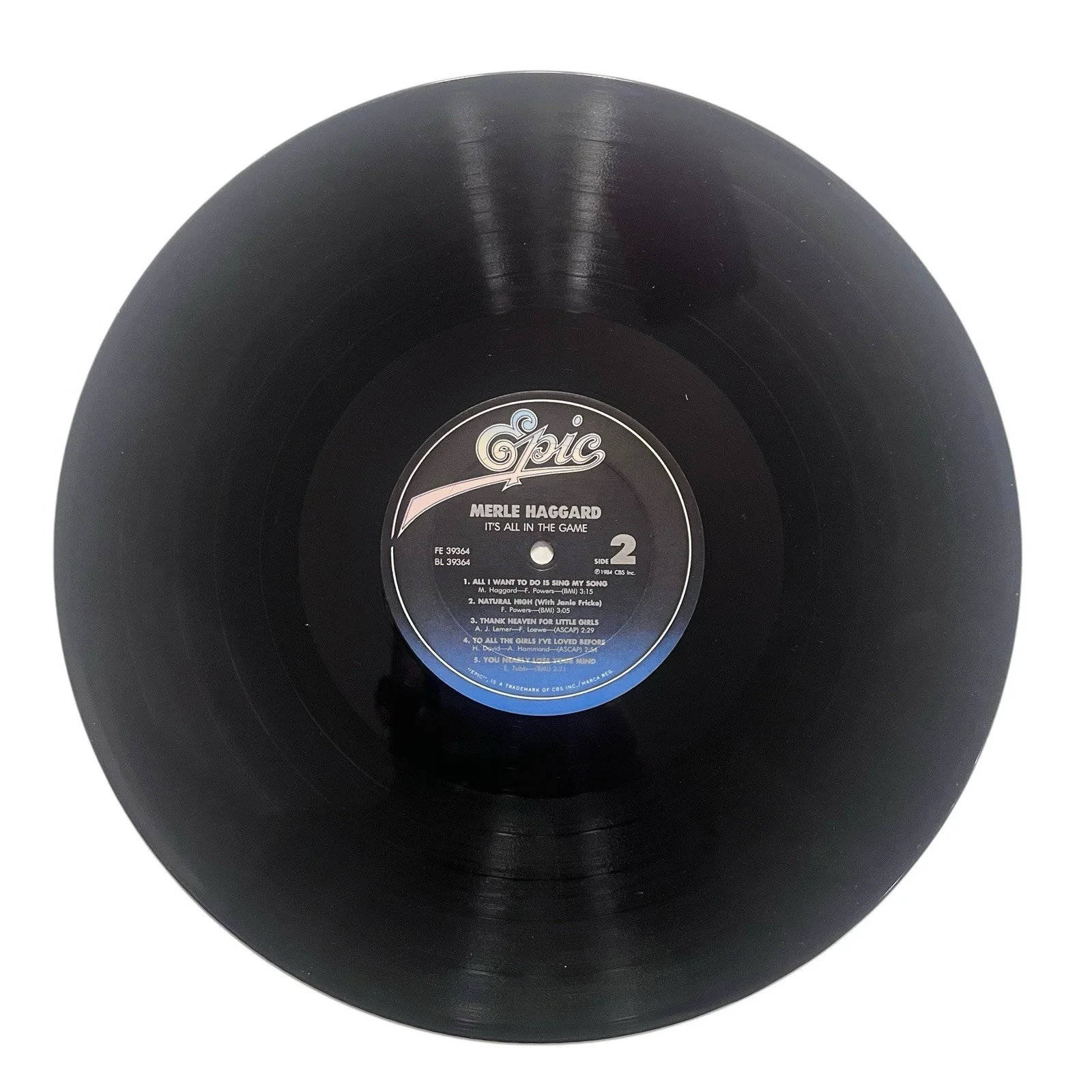 Merle Haggard Signed Autographed It’s All In The Game Vinyl Album, image 5