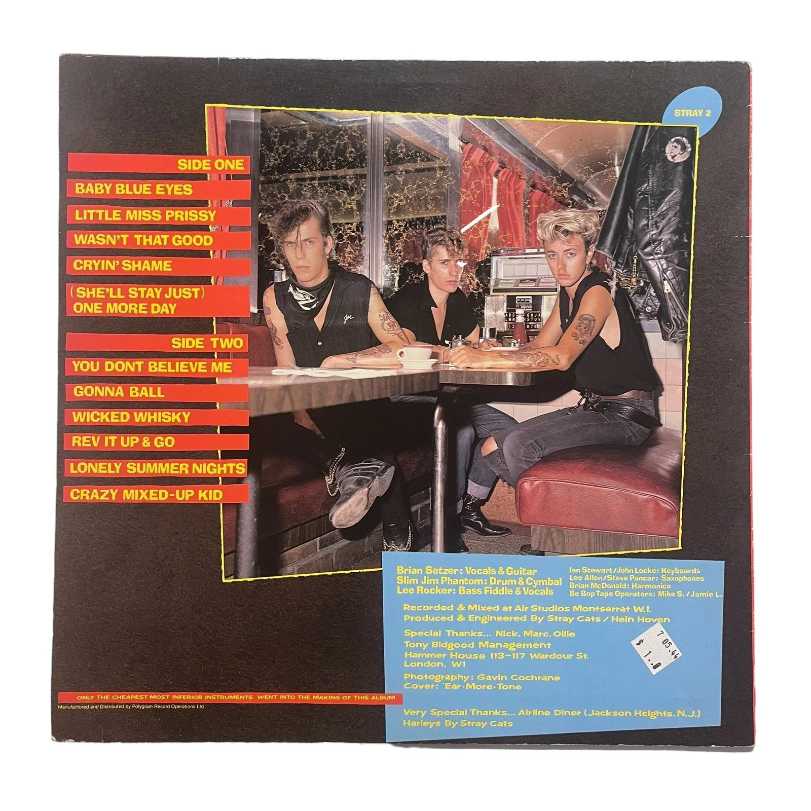 Stray Cats Brian Setzer Signed Autographed Gonna Ball Vinyl Album, image 3