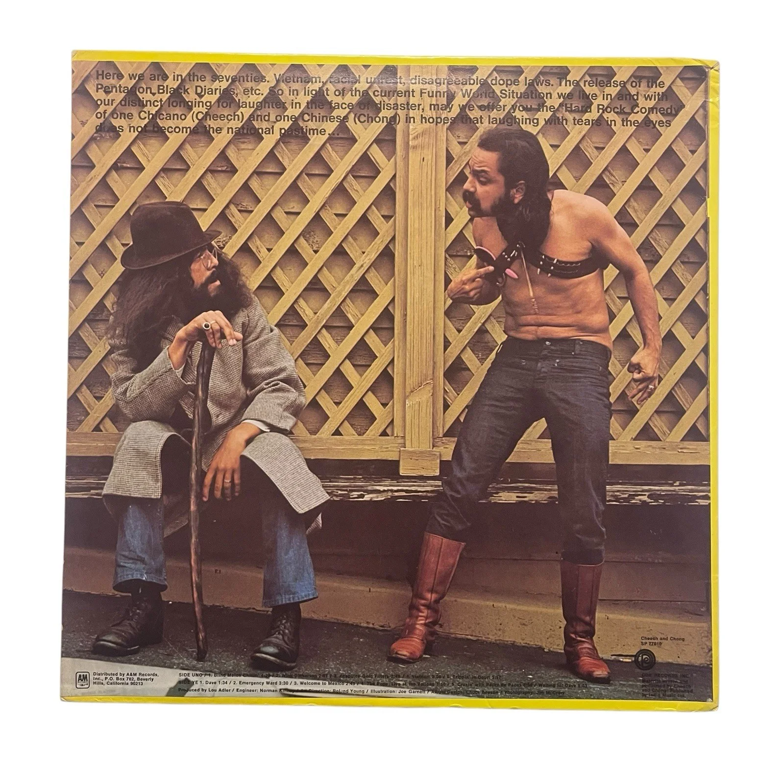 Cheech And Chong Signed Autographed Vinyl Album, image 4
