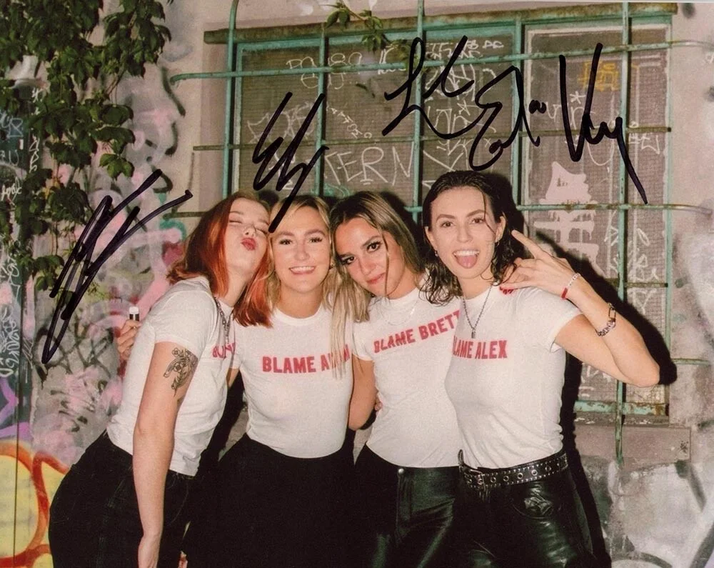 THE BEACHES — THE BEACHES Band signed 8x10 PHOTO By All 4 PROOF h MY EX Blame Brett ACOA COA, изображение 4