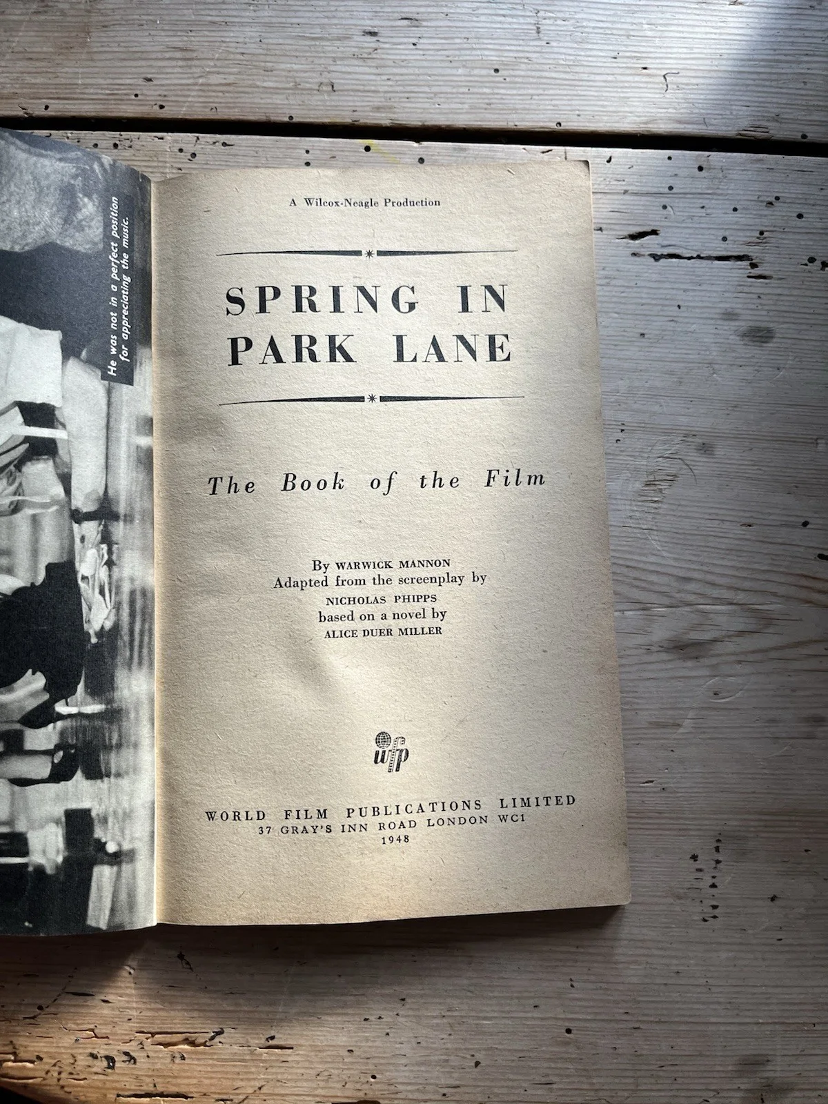 Book Of The 1948 Film “Spring In Park Lane” With Michael Wilding & Anna Neagle, изображение 5