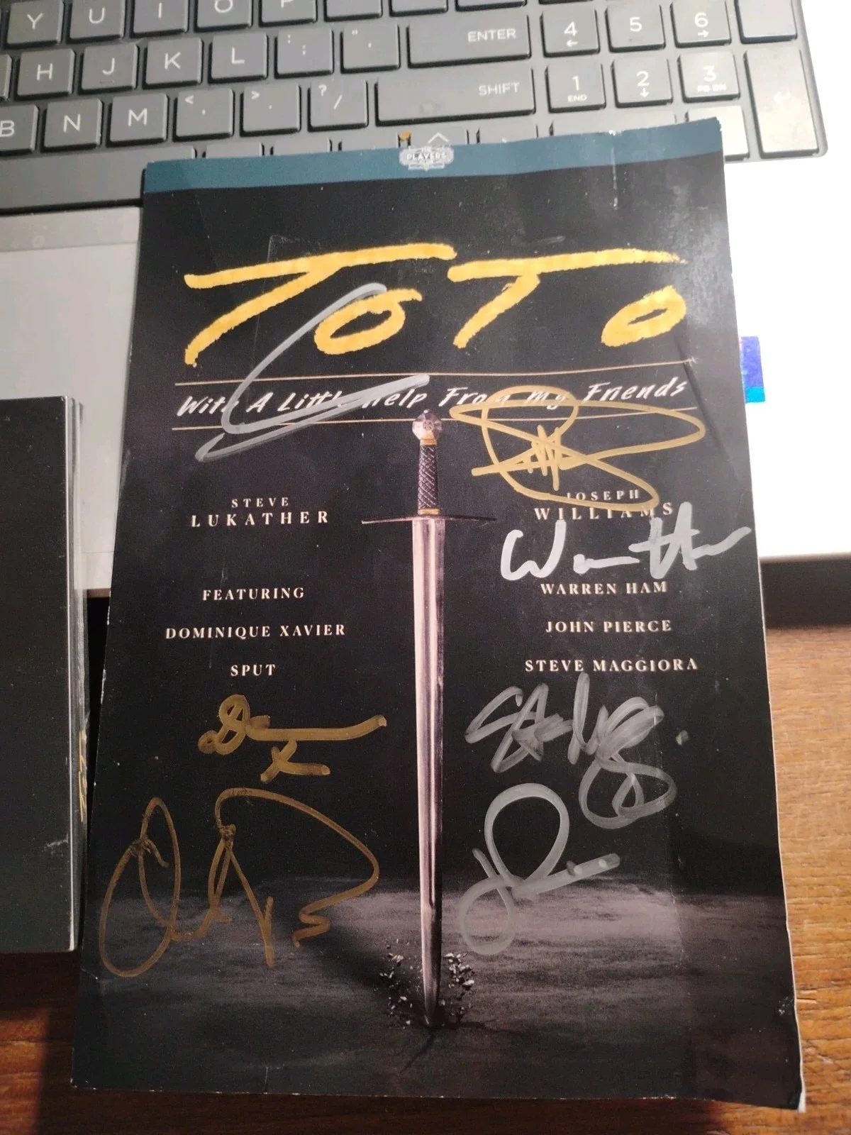 Toto cd With A Little Help From My Friends with signed card w/ dvd, image 2