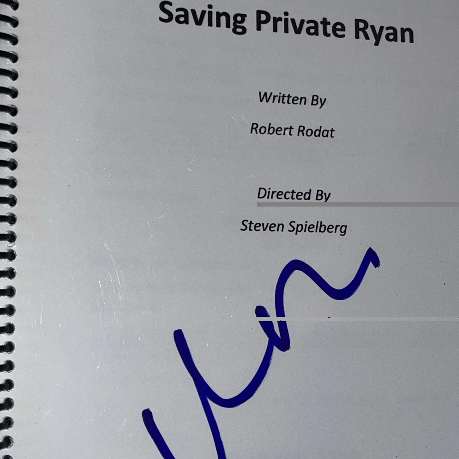 Matt Damon — MATT DAMON SIGNED AUTOGRAPH SAVING PRIVATE RYAN FULL MOVIE SCRIPT - PSA, image 5