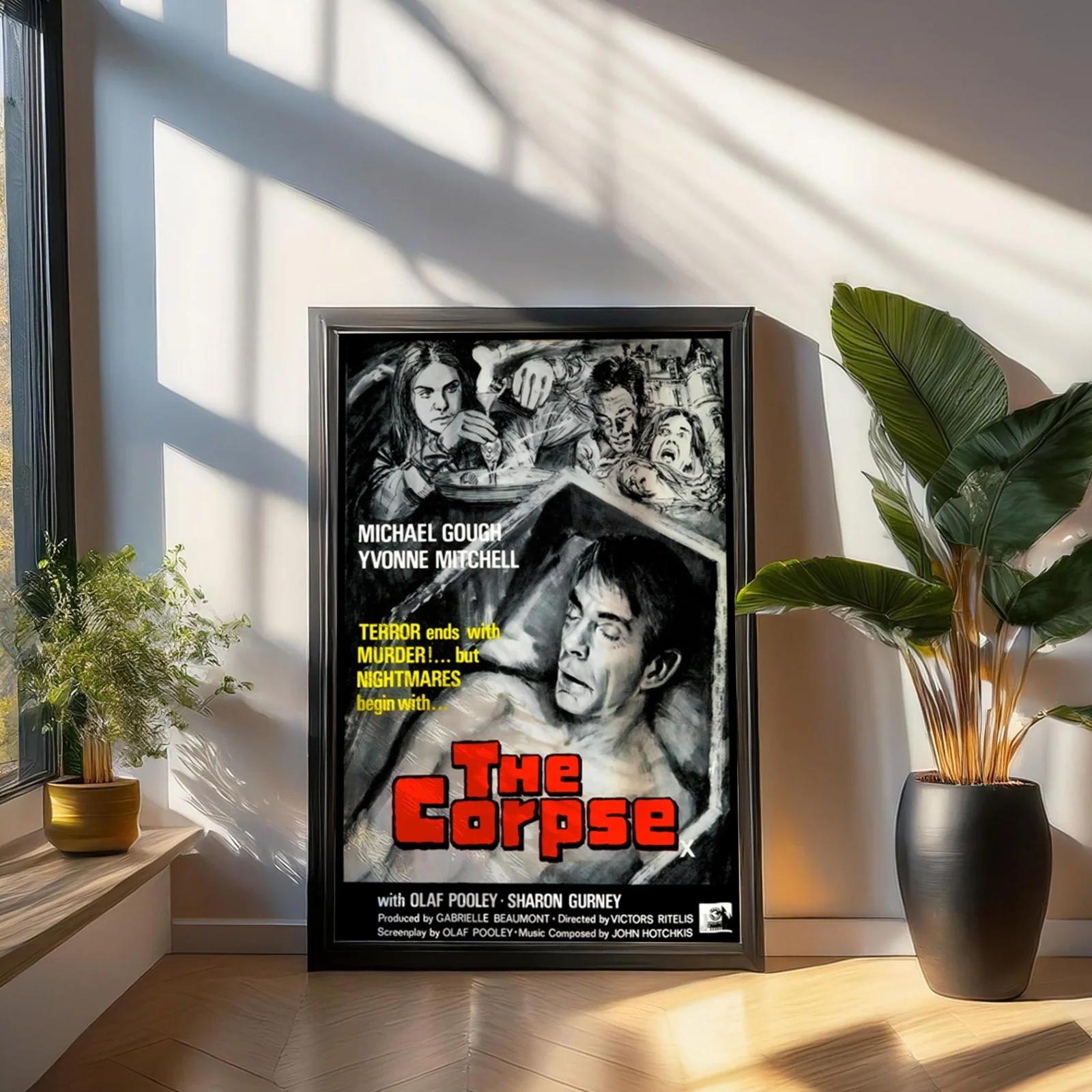 The Corpse - 1971 Hammer Psychological Horror Restored 27.2" x 41" US One Sheet, изображение 3